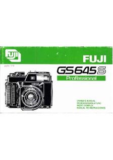 Fujifilm GS 645 S Printed Manual
